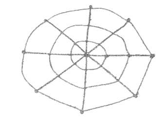 3860926 Spinnennetz 15cm silber 