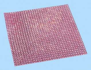 3860935 Kristall-Matte 10x10cm rose 