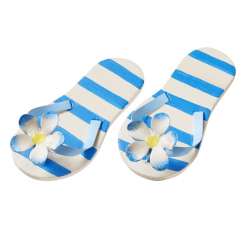 3861404 Flip-Flops 6cm blau m. Streifen 