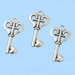 3861414 Schlüssel III 45 mm, alt-silber,4x 