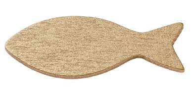 3863134 Streuteil Fisch ca. 5cm, 15St gold 