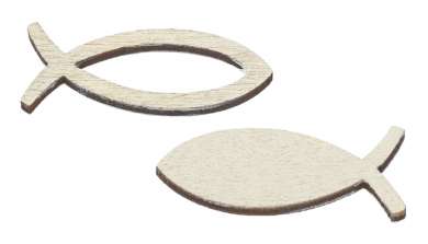 3863135 Streuteil Fisch 3,5cm 2-f, 16St nature 