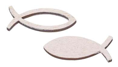 3863141 Streuteil Fisch 3,5cm 2-f, 16St. rose 