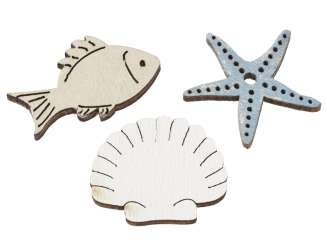 3863163 Holzstreuteil Marit. 3-f,2,5cm,12St 