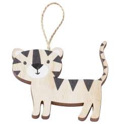 3863173 Holz-Anhänger Tiger 8cm  2St 