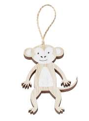 3863175 Holz-Anhänger Affe 8cm  2St 