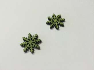 3863257 Holzeiskristall 2cm grün    12St 