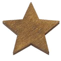 3863368 Holzstreuteil Stern, braun, 2cm, 12St 