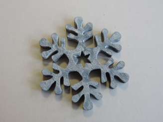 3863382 Holzstreuteil Eiskristall, grau, 4cm, 6St 