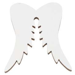 3863432 Engelsflügel-Holz, 5cm, 3St. weiss 