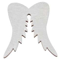 3863433 Engelsflügel-Holz, 5cm, 3St. grau 