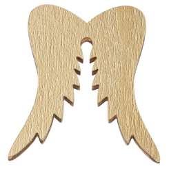 3863436 Engelsflügel-Holz, 5cm, 3St. gold 