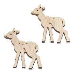 3863442 Reh-Holz,  3,5 cm, 4 St. 