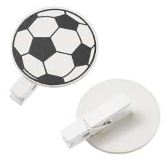 3863461 Fussball mit Klammer  4 cm, 4 St. 