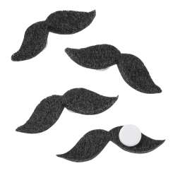 3863464 Schnurrbart mKlebepunkt 2,5cm,12St 