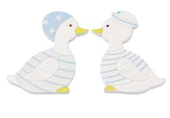 3863528 Ente aus Holz,  5cm,  2St. 