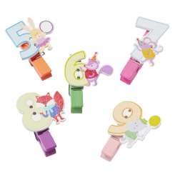 3863564 Holz-Klammern Zahlen 5-9 sortiert,  4cm 