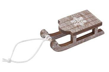 3863594 Schlitten, 6,5cm, grau 