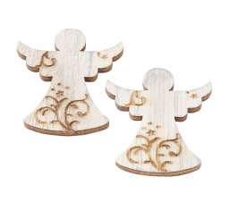 3863598 Streuteil Engel vintage, 3,8cm, creme, 6St 