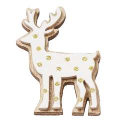 3863608 Holz-Hirsch, 5cm, 2St, mit Klebepunkt 