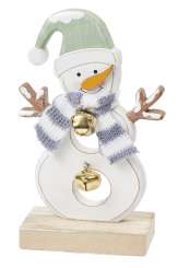 3863629 Holz-Schneemann, 13cm 