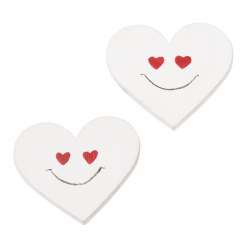 3863634 Streuteil Herz, 3,5cm, 4St, mit Klebepunkt 