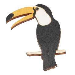 3863656 Tukan mit Klebepunkt 6cm, 4St. 