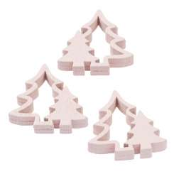 3863667 Holzstreuteil Baum 2, 5cm, 6St rosa 