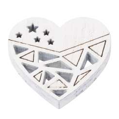 3863669 Holzstreuteil Herz 3, 5cm, 3St weiss 