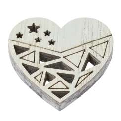 3863671 Holzstreuteil Herz 3, 5cm, 3St türkis 