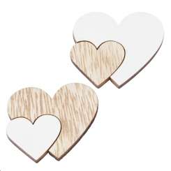 3863675 Deko-Herzen,  4,5cm, 6St. sort. 