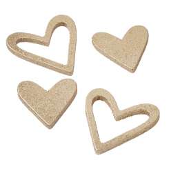 3863685 Herzen  2,5-4cm, goldfarben 12St 