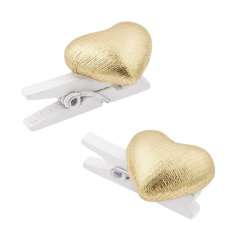 3863693 Herz m. Klammer 1,5cm gold, 6St. 