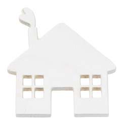 3863698 Haus  3,5cm, weiss, 3St 