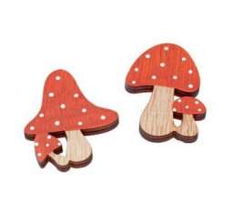 3863714 Fliegenpilz  5cm, 2 D, 2-fach sort. 