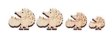 3863716 Igel  2 - 3,5cm, 4St, 3-fach sort. 