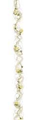 3865151 Rosengirlande mit Band creme, 85cm A+ 