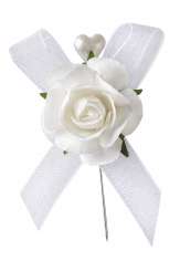 3865210 Rosenstecker Herz weiss 3cm 10St* 