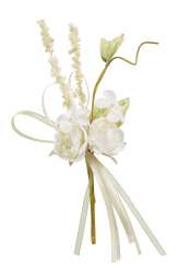 3865541 Blüten-Sträusschen ca. 15cm, creme 