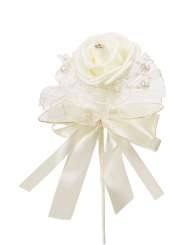 3865561 Deko-Blumenpick I, 12cm, creme 
