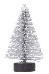 3865591 Mini-Tanne m. Schnee, 5cm, silber 2St 