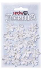 3866001 FLORELLA-Blüten Maulbeerpapier 2cm, weiss, 20St. 