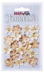 3866008 FLORELLA-Blüten Maulbeerpapier 2cm, beige, 20St. 