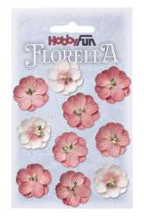 3866042 FLORELLA-Blüten Maulbeerpapier 2,5cm,  hortensie,10St 