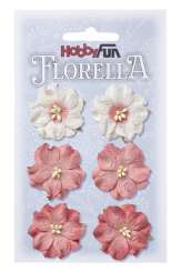3866052 FLORELLA-Blüten Maulbeerpapier 3,5cm, hortensie, 6St 