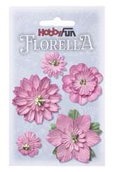 3866065 FLORELLA-Blüten Maulbeerpapier 2-5cm rose, 5St 