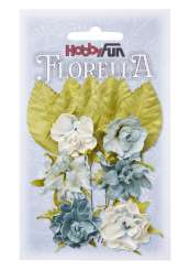 3866083 Florella Blüten 3cm, 6St Hellblau 