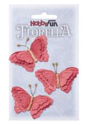 3866097 Florella Schmetterlinge 6cm, 3St Hortensie 