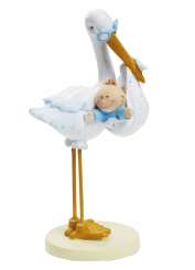 3870013 Storch mit BabyBoy  11cm 