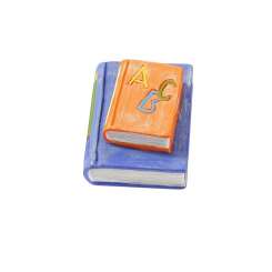 3870136 Bücher orange/blau 4cm 